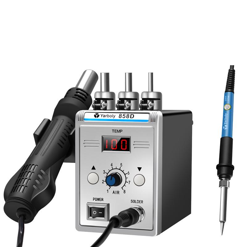 858D Digital Hot Air Rework Soldering Station, 700W, 110V/220V