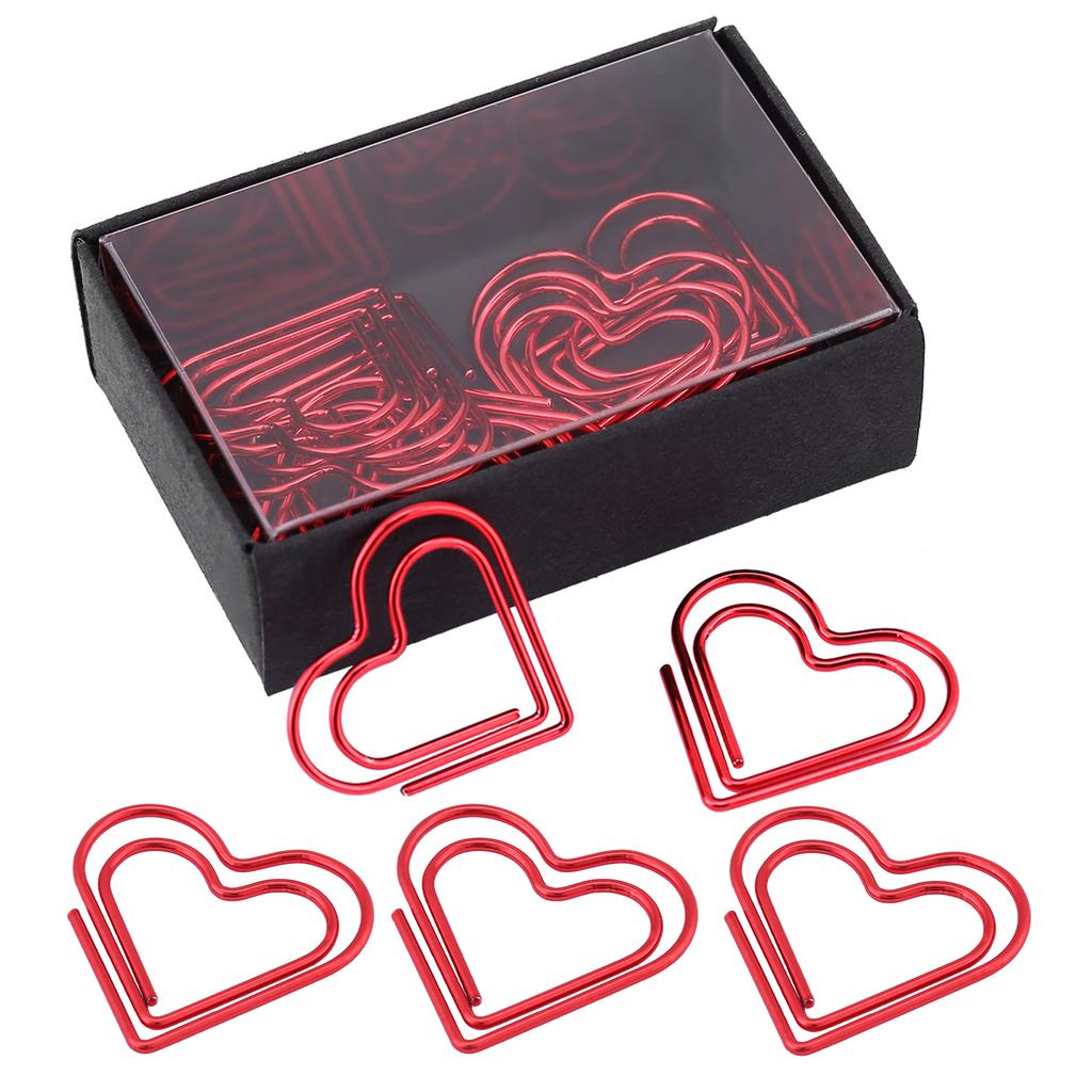 12 шт. Скрепки для бумаги в форме сердца, закладка для маркировки, зажим для организации документов, канцелярские принадлежности