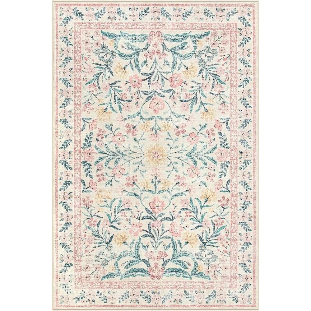 Ковер для гостиной, украшение для дома, ковер с цветами, мягкий, машинная стирка, коврик для пола, декор для спальни, прикроватные нескользящие коврики, складной