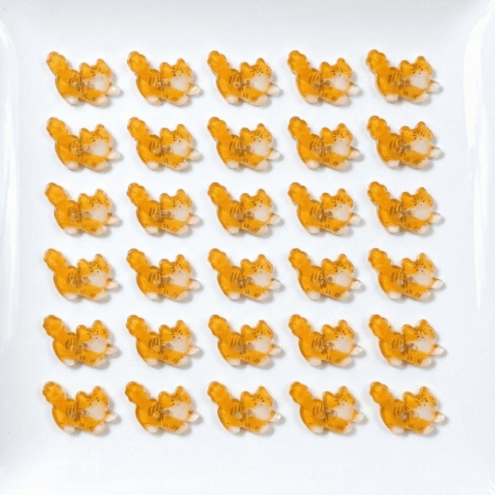 30pcs Tuxedo Cat Creative Kitty Buttons Cute Fashionable Tabby Cat Buttons Resin Ginger Cat Buttons Cardigan Sweater