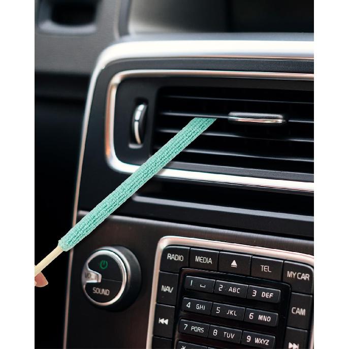 11 PCS Microfiber Detail Duster Sticks, Mini Duster Crevice Cleaning Tool For Car Air Vents, Blinds, Fans, Windows, Small Spaces, Gap Dust Cleaner