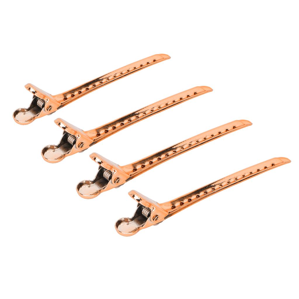 12pcs Duck Billed Hair Clips Large Opening Angle Tighter Clamping Force Convenient Practical Durable Hairstyle ToolRose