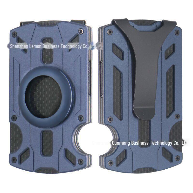 Ультратонкий держатель карт из алюминиевого сплава RFID с защитой от кражи и AirTag для мужчин