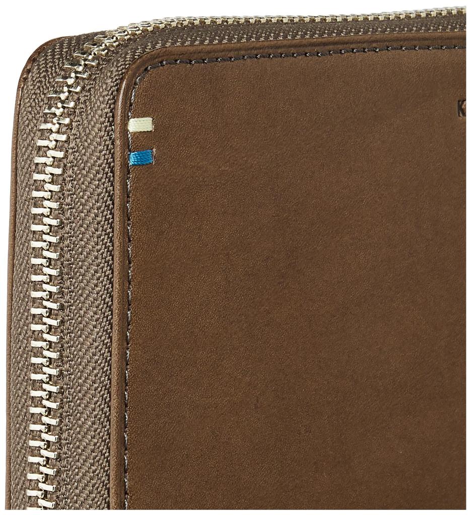 Katharine Hamnett London VEGA Сделано из премиальной японской коровьей кожи Круглый и вмещает Органический кошелек Cha, Кожаный, Длинный, Отделения для купюр, Отделения для карт, Отделение для монет,