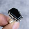 Black Spinel Gemstone Handmade 925 Sterling Silver Jewelry Ring Size 8 M-2587