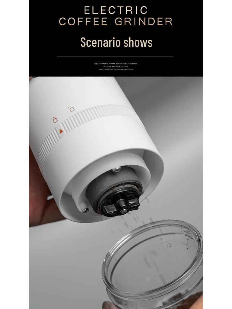 Portable USB-Charged Electric Coffee Bean Grinder and Automatic Coffee Maker