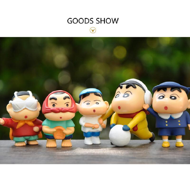 Cartoon Shinchan Crayon Figurines Desktop Ornaments Souvenirs Toys Collectibles
