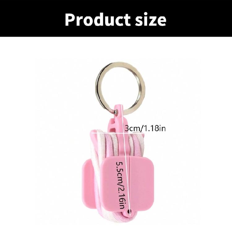 Efficient Hair Tie Organizer Portable Hair Tie Container Hair Tie Holder Plastic Texture for Effortless Organization