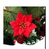 (Red (Pack of 36)) Christmas Poinsettias Red/Gold Velvet Decorative Artificial Flowers Christmas Flowers of Velvet Christmas Decorations Items