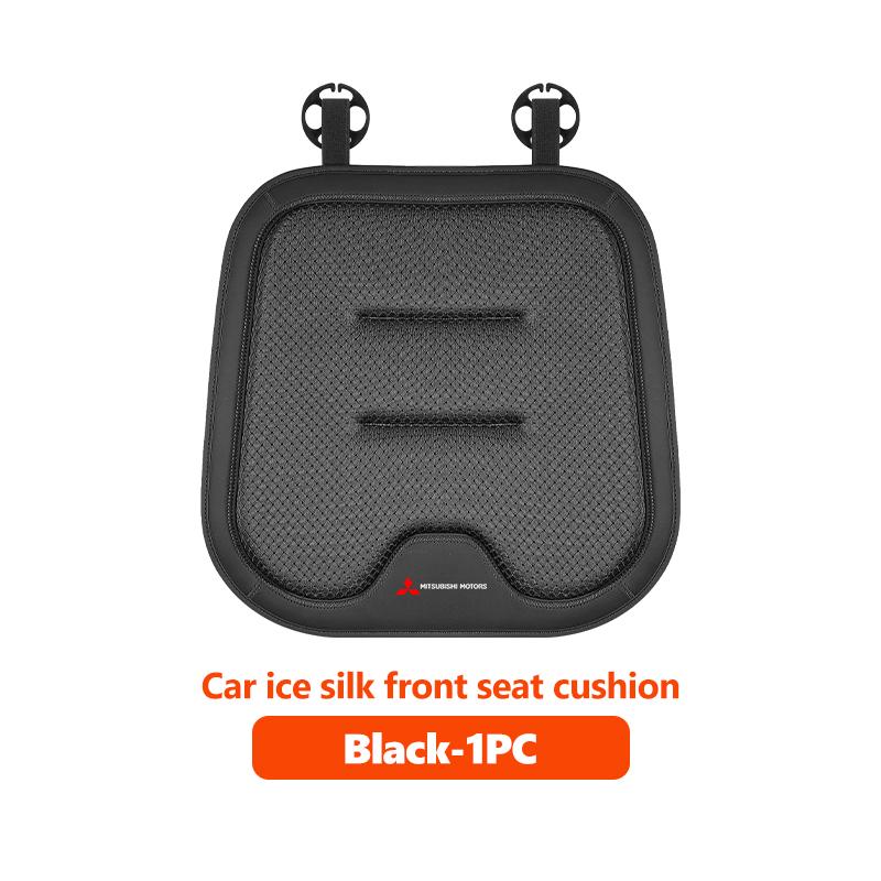 dnsh2 For Mitsubishi Car Seat Cover Ice Silk Seat Waist Cushion Covers Auto Seats Protection Pad Outlander Pajero Sport Lancer EX ASX