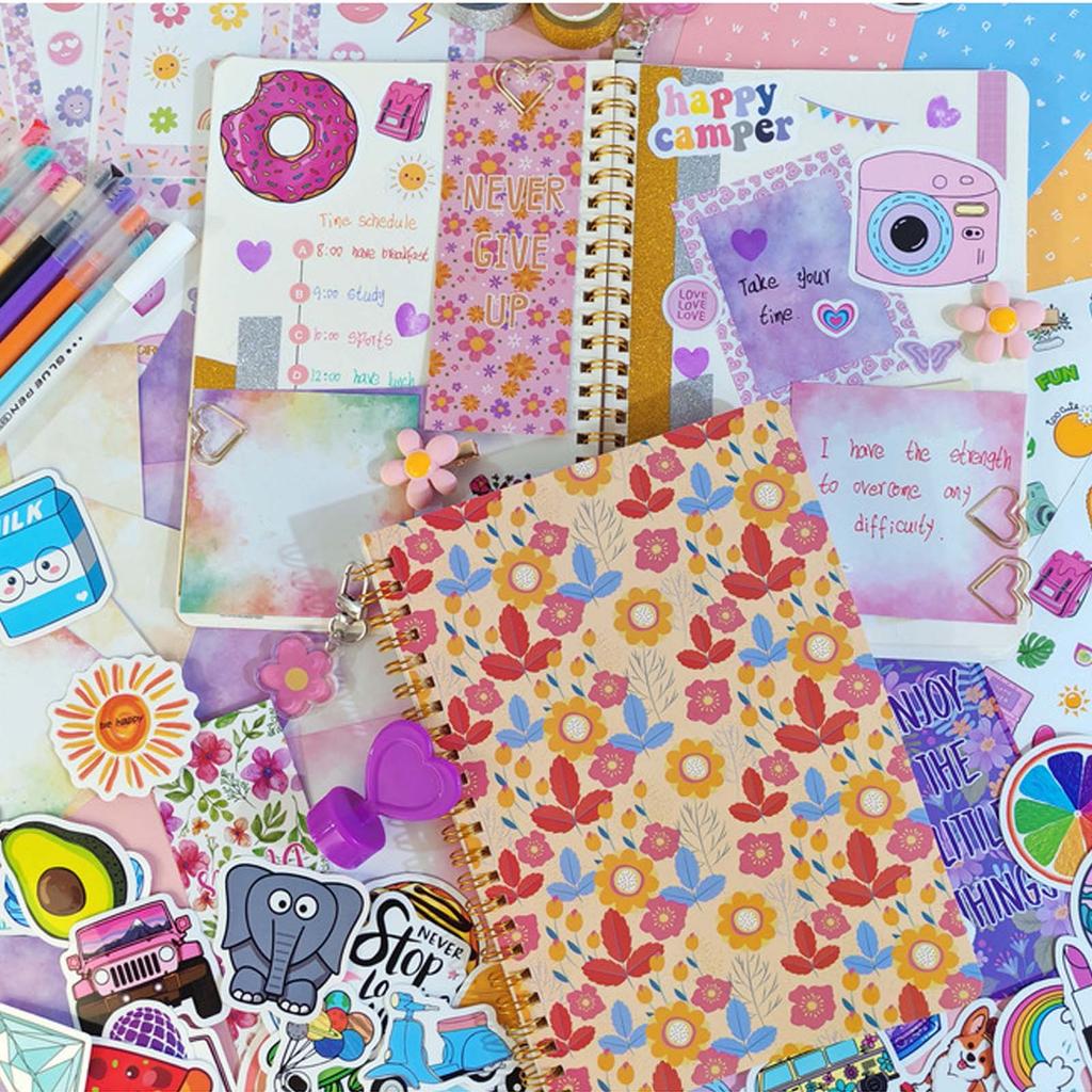 Girls DIY Journal Set - DIY Journal Set For Teen Girls, Stationery Set, Scrapbook And Journal Supplies Set, Journal Art Craft Set1ML
