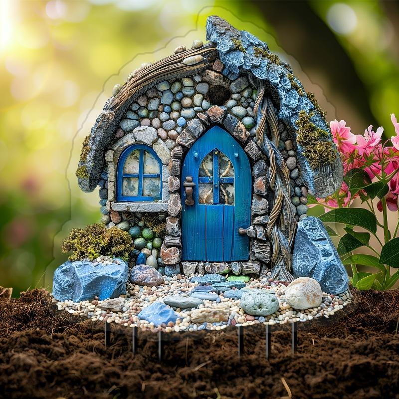 Прозрачная акриловая вставка в виде цветка феи для двора, сада, парка или эльфа.