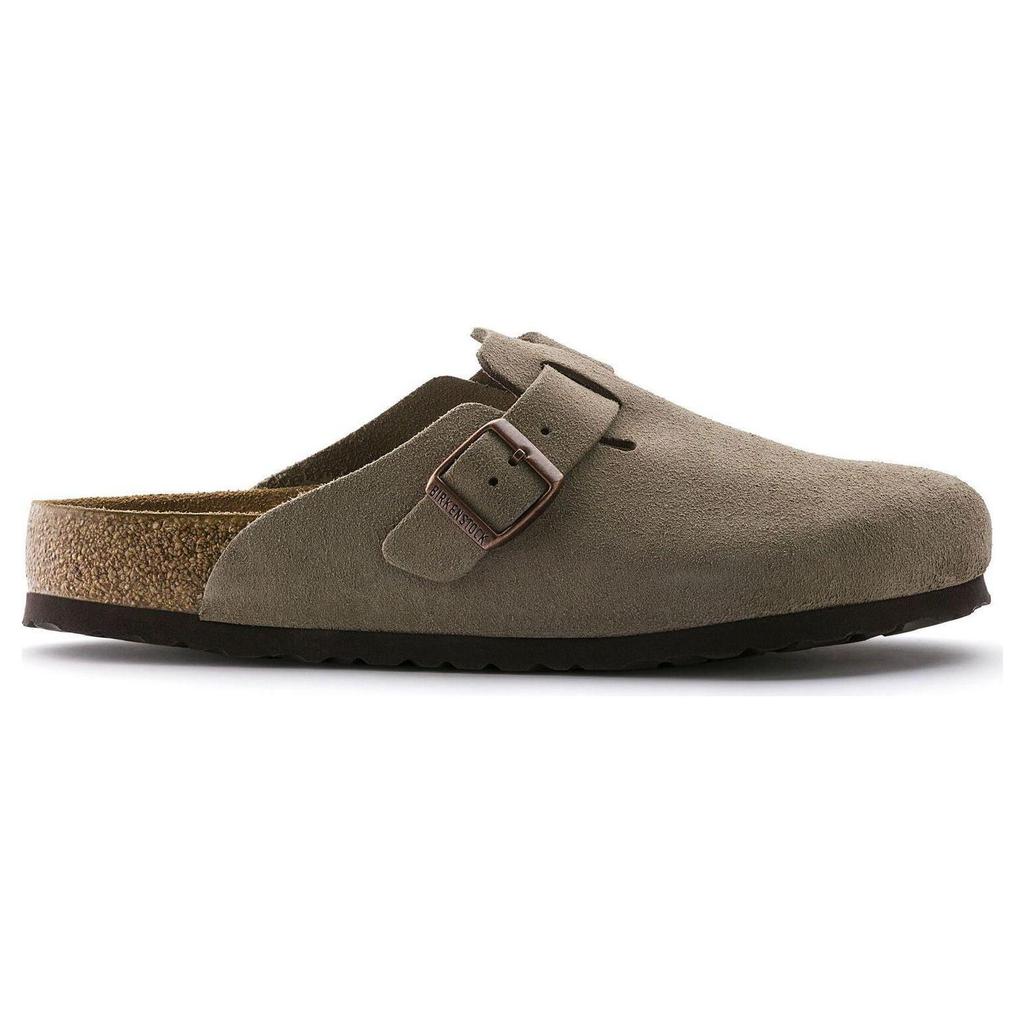 Бостон Birkenstock Мягкая стелька Замша Узкий 'Тауп' 0560771