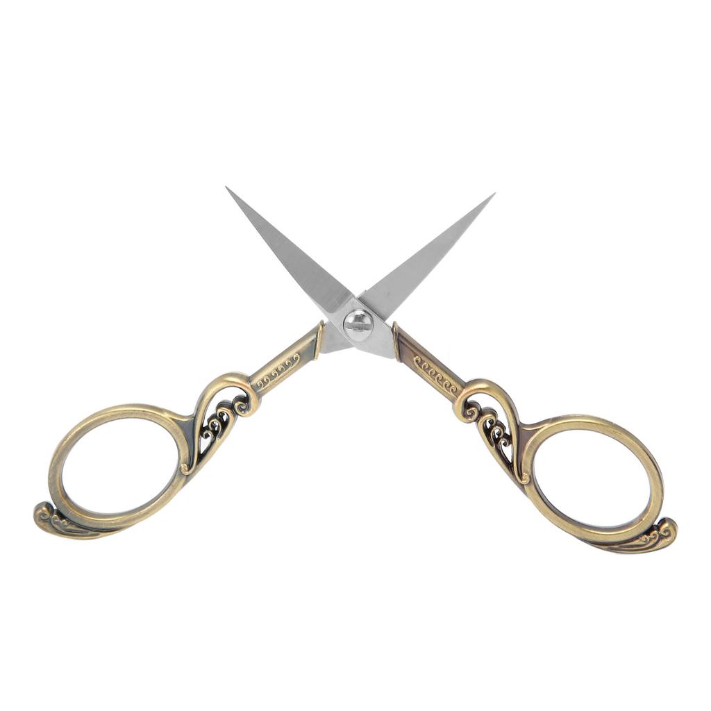 Vintage Scissors Stainless Steel High Sharpness Effort Saving Widely Used Craft Scissors for Embroidery Handicraft