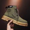 Yellow Boots Men's Autumn/Winter High Help Work Suit Boots Men's English Style Men's Shoes