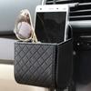 Car Phone Hanging Bag Air Outlet Storage Hanging Leather Organizer Box Glasses Holder Storage Organizer Car Accessories