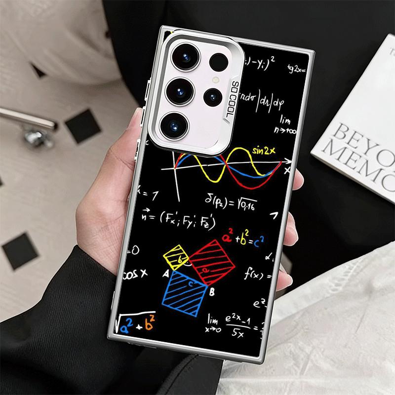 Ударопрочный чехол для телефона с тематикой Физика Химия Математика для Samsung Galaxy S26 Edge S25 Ultra S24 FE S23 Plus S21 Защита от падения Веселый