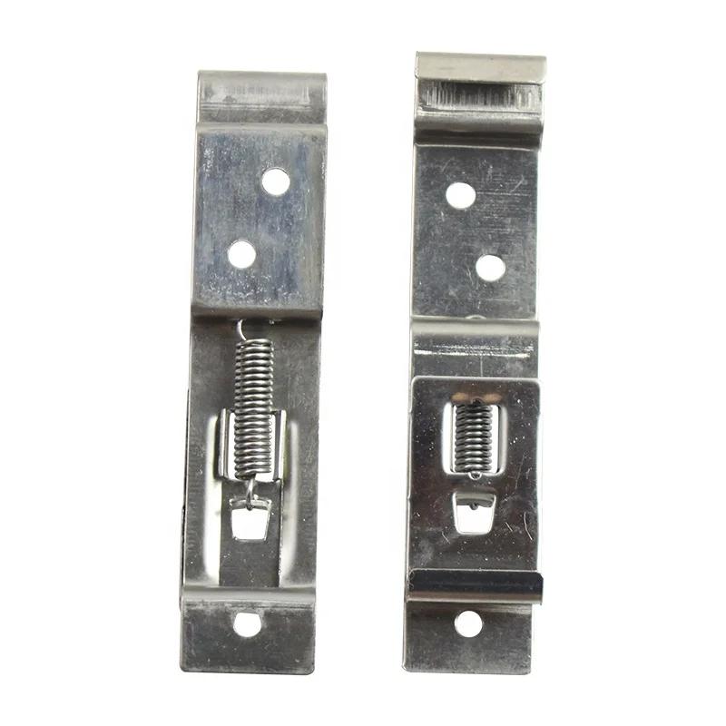 2шт прямоугольный подпружиненный кронштейн из нержавеющей стали для автомобильного номерного знака, зажимы для автомобильной рамы, зажимы для номерного знака прицепа
