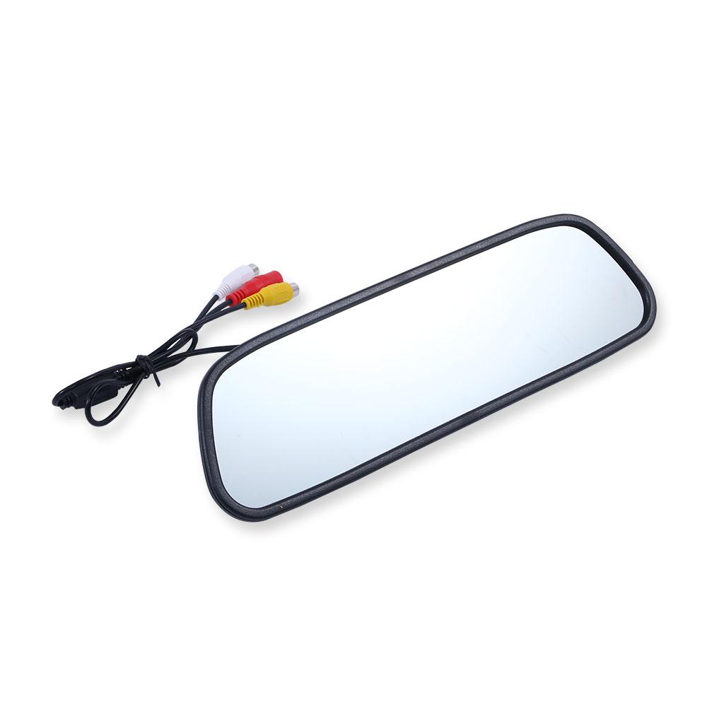 5-дюймовый TFT ЖК-дисплей HD800 * 480 экран Автомобильный монитор Зеркальный монитор парковки задним ходом с 2 видеовходами, камера заднего вида опционально