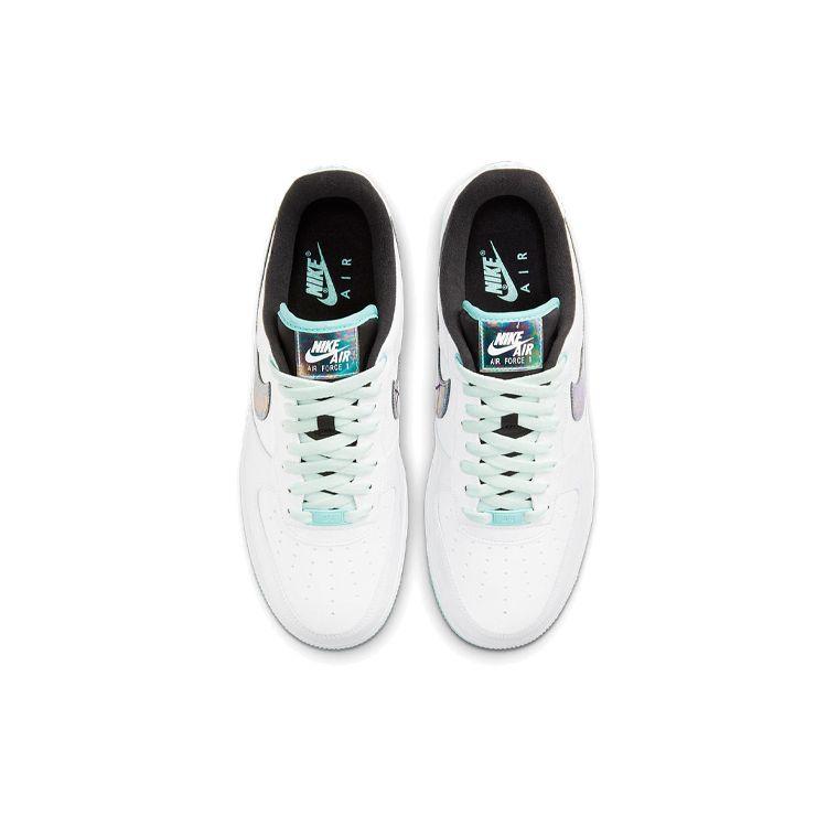 Nike Мужские кроссовки Air Force 1 07 LV8 Abalone белые едва-зеленые Light-Dew DD9613-100