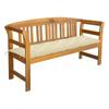 Day and Night - Day and Night Garden Bench with Cushion Solid Acacia Wood 157 Cm
