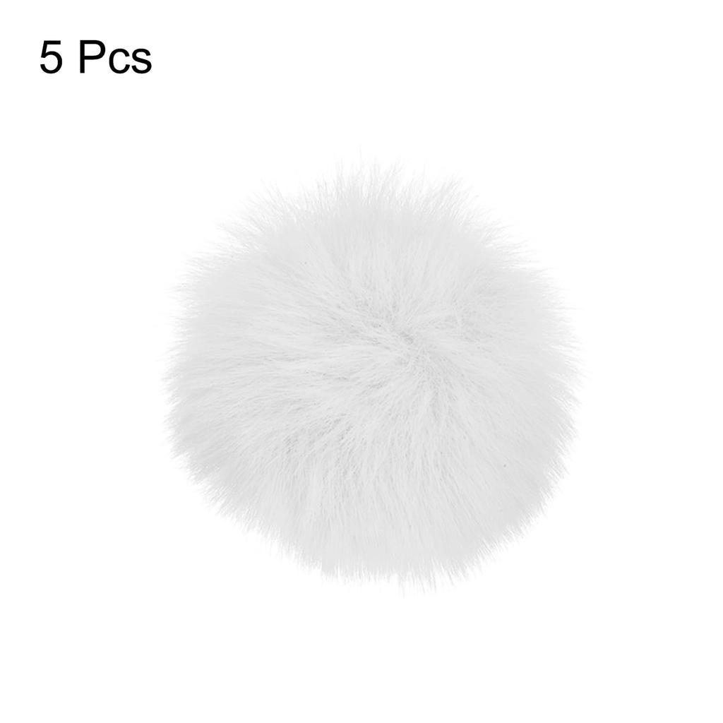 uxcell Microphone Windscreen 10mm x Pack of 5 Cover, 55mm, Indoor/Outdoor Use, White,