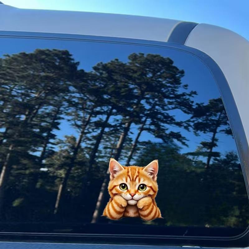 Car Sticker Self-adhesive Decal For Automotive Rear Window And Bumper Waterproof Sticker Q64