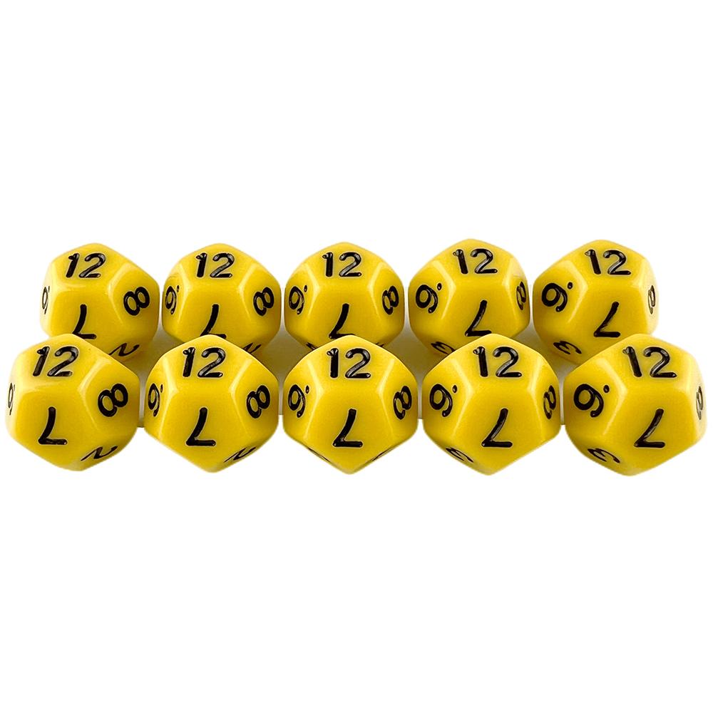 D12 Dice Polyhedral Dice DND Dice Set 10pcs Game Dice Table Game Props