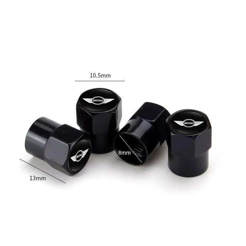 4Pcs Aluminum Alloy Car Wheel Tire Valve Caps Stem Cover For Mini Cooper One JCW F54 F55 F56 F57 F60 R53 R55 R56 R57 R58 R59 R60 mjewr55