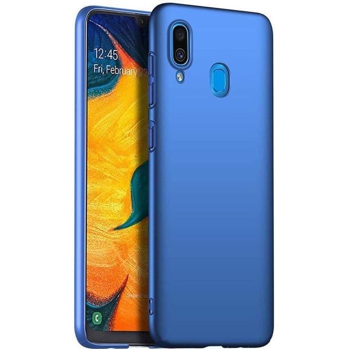 Protective Case - PROSHOP - for Samsung A20e - Liquid Silicone - Anti-Shock - Blue