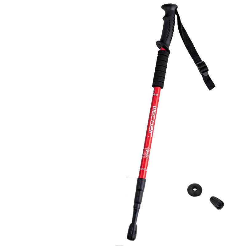 5-секционная телескопическая трость, складная трость из алюминиевого сплава, легкая трость для ходьбы на открытом воздухе, регулируемая