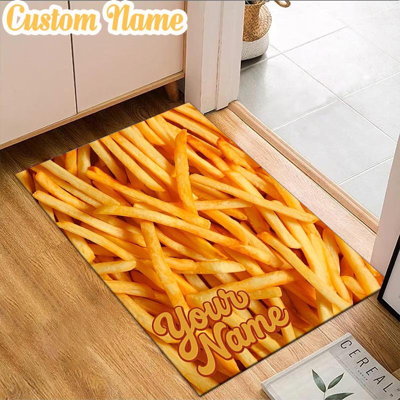 Custom Name Egg Yolk Delight Rug, Office Rug, Chair Rug, Carpet for Living Rooms, Doormat Game Rug Home Decor Christmas Gifts