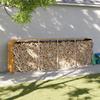 VidaXL Log Holder, Firewood Rack with Storage, Outdoor Firewood Shelf, Wood Look 364586