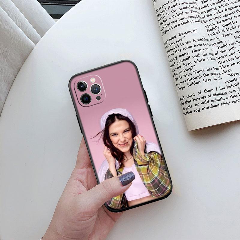 Millie Bobby Brown New High-End Cover Phone Case for iPhone 16 15 14 13 Pro Max Plus Mini