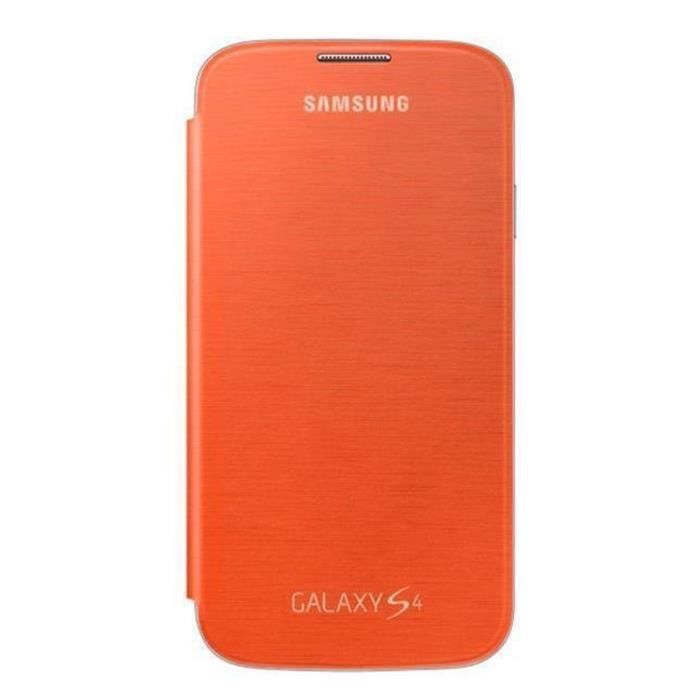 Samsung Etui Rabat Pour Samsung Galaxy S4 Orange
