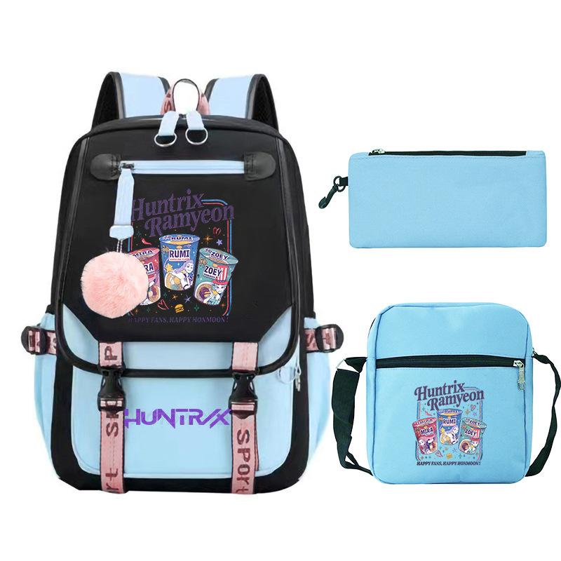 Animation Cartoon Printing High Value Fashion Shoulder Bag Casual Pencil Bag Campus Trend Student Schoolbag