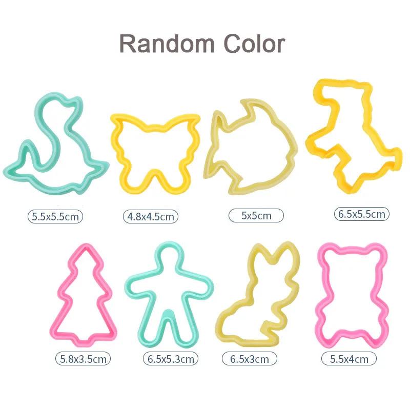 Инструменты для лепки из теста для детей Аксессуары для теста Формочки Динозавр Фрукты Скалка Резак Ножницы Пластилин Глина Форма Детские Игрушки Сделай Сам