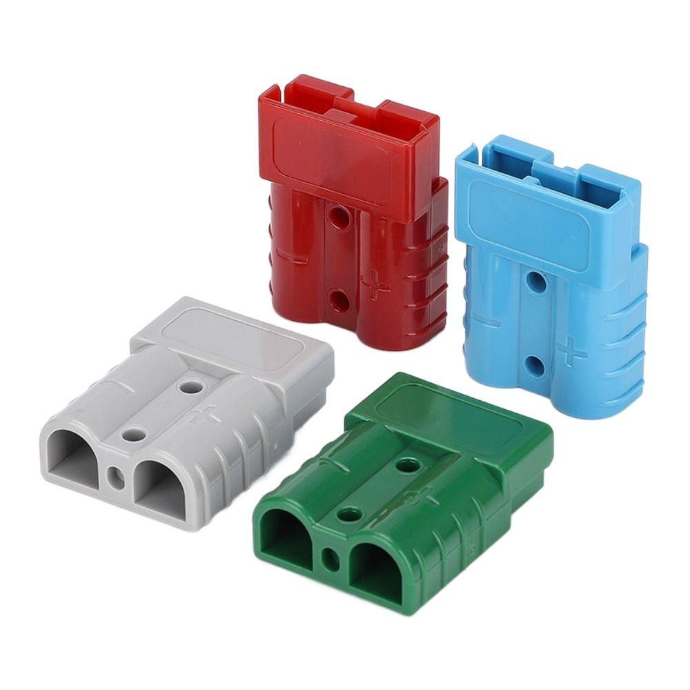 600V Battery Power Connector Grey Red Quick Plug Connector Terminals Pins Lugs Copper For Anderson