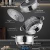 Macaiiroos 3-Layer 304 Stainless Steel Steamer Pot