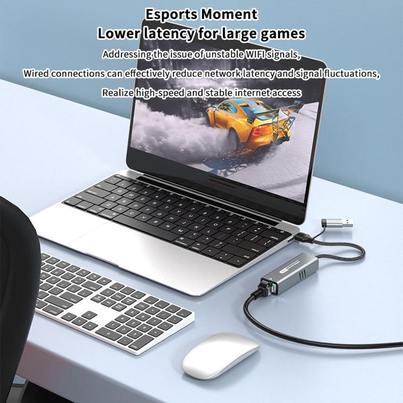 Адаптер USB 5 Гбит/с на Ethernet для ноутбука, чипсет RTL8157, 5000 Мбит/с USB3.2 на RJ45, сетевой конвертер 5G 2.5G 1G 100 Мбит/с