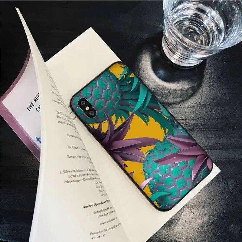 Цветной чехол для телефона с ананасом для iPhone Samsung Galaxy Redmi Xiaomi Oppo OnePlus Note SA 7 8 9 10 11 12 13 14 20 21 22 23 53 54 Pro Max Plus Ultra