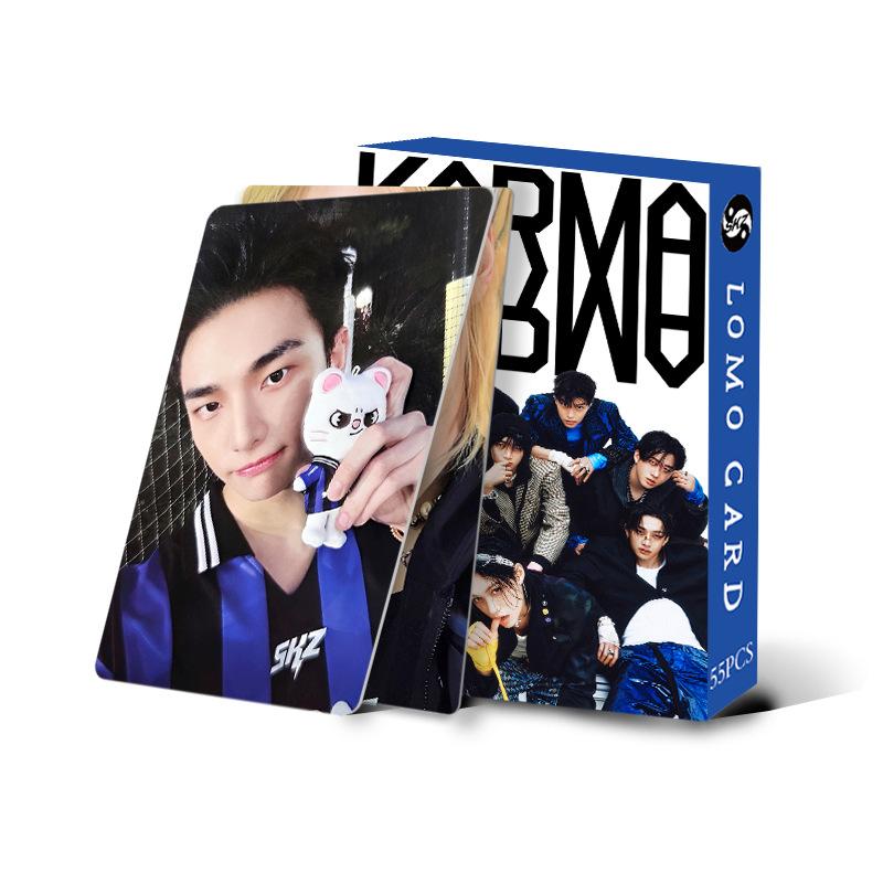 55 шт. Straykids Новый альбом Karma 4-й Периферийная фотокарточка Skzoo Украшение для альбома Памятная Lomo-карточка