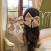 Embroidered Oversized Lace Bow Hairpin - Sweet Fairy Style