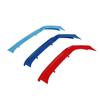3PCS Car 3D M Styling Front Grille Trim Bumper Cover Strip Strips Stickers Cover for BMW F20 8 9 11 Rods 1 Series External Decor