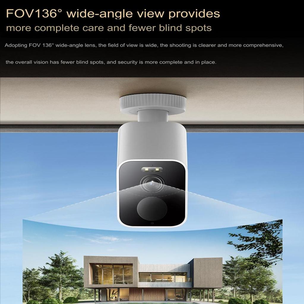 Китайская версия наружная камера Xiaomi BW500 беспроводная сетевая камера безопасности ночное видение обнаружение человека 2.5k HD мониторинг