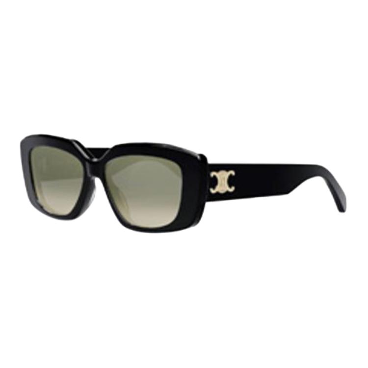 Celine Logo Square Sunglasses Women sunglasses Black CL40216U5501F
