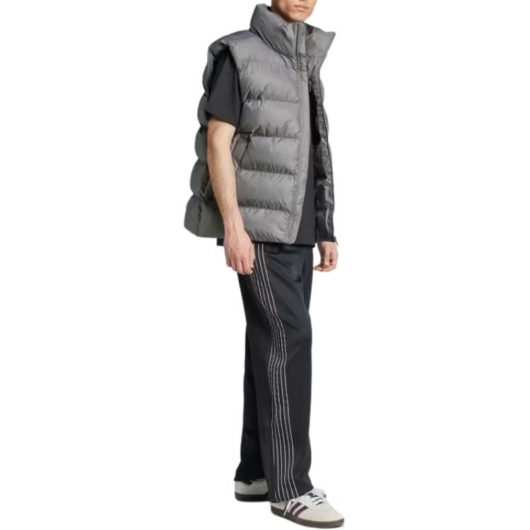 Adidas Clothing Vests Men's Gray Stand Collar Moderate Other IY3401