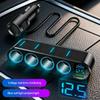 7-в-1 USB Type C Разветвитель автомобильного прикуривателя на 4 гнезда Быстрая зарядка Адаптер питания для телефона для автомобильного видеорегистратора GPS-видеорегистратора 12В 24В