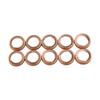 10pcs Car Engine Oil Drain Plug Gasket Copper Colored Crush Washers Gaskets Rings For Infiniti 10-11 For Nissan 370Z / Cube 2010