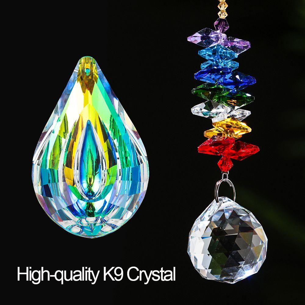 Decor Refurbishing Rainbow Sun Catcher Chandelier Crystal Lamp Lighting Accessories Prism